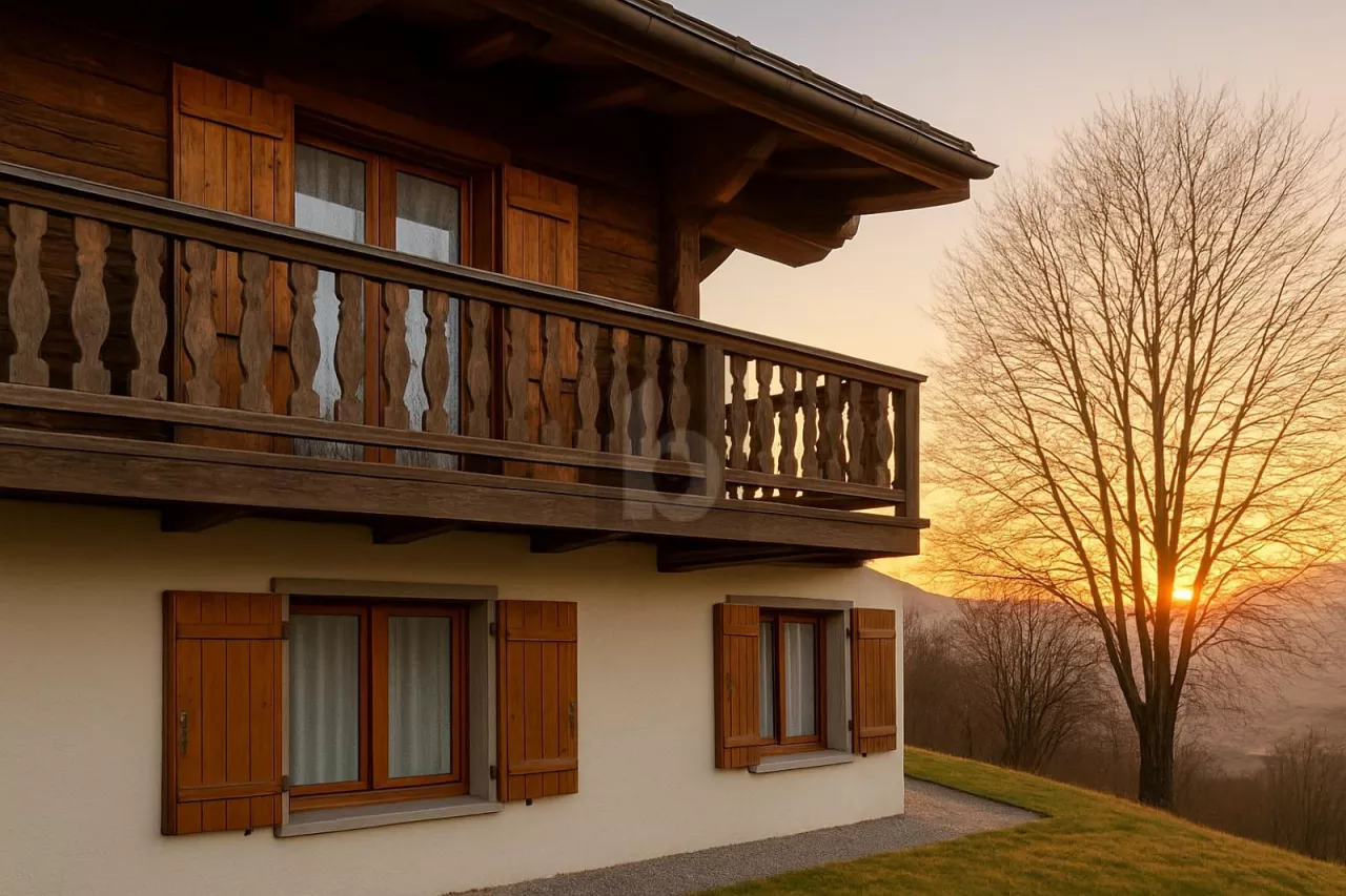 REFUGE ALPIN AVEC VUE PANORAMIQUE