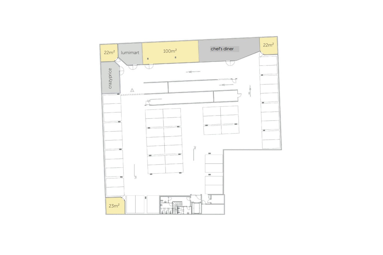 Halles commerciales brutes - modulables