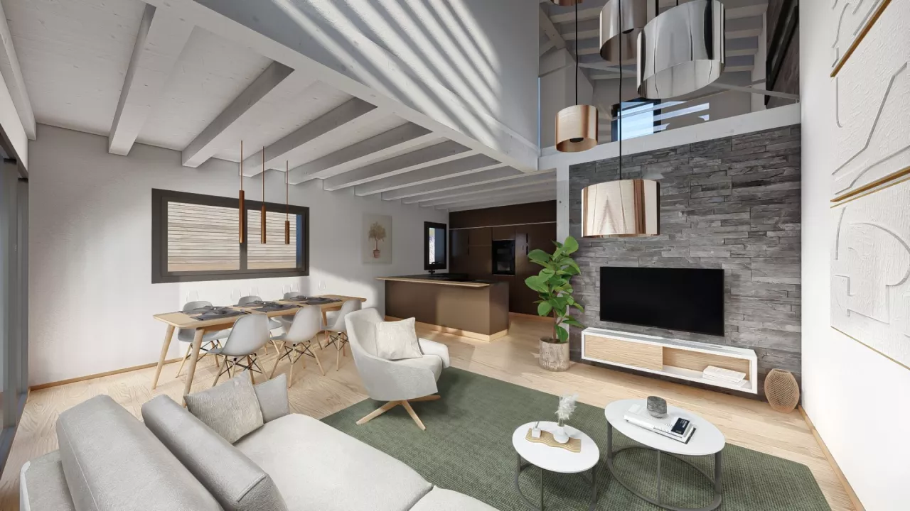 Jolie villa de 4,5 ou 5,5 pièces à Vex