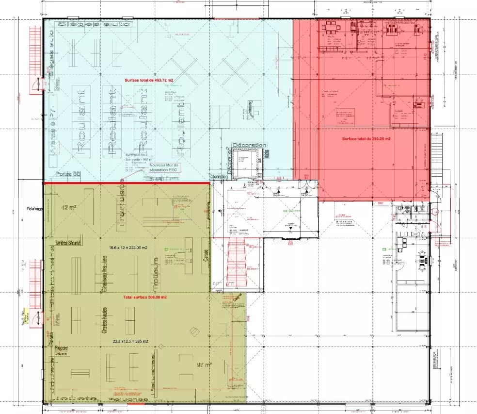 Halles commerciales brutes - modulables