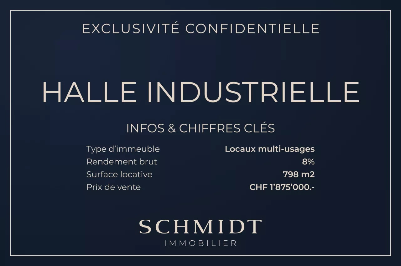 Un investissement stratégique - locaux multi-usages (bureaux,
