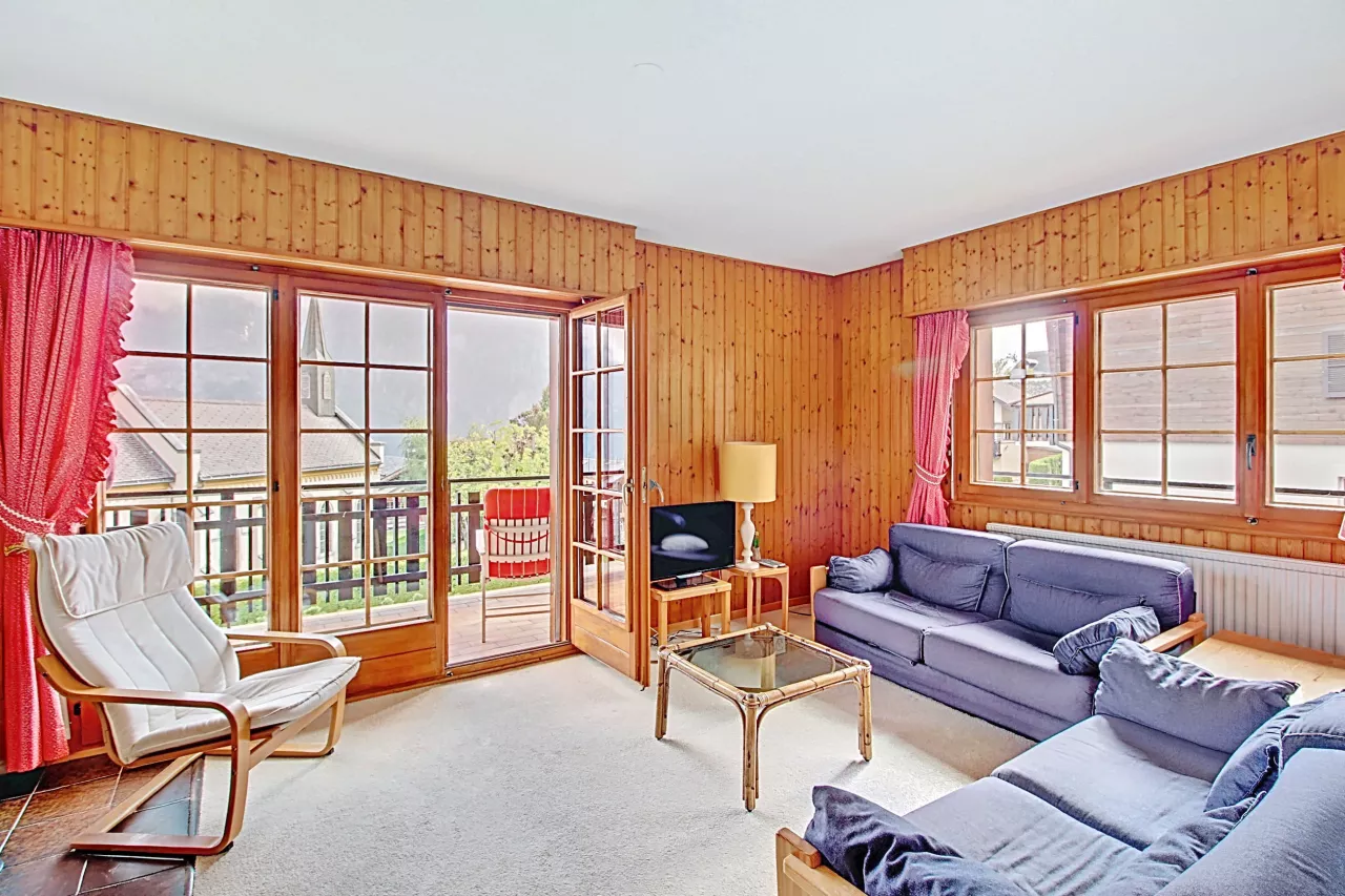 Les Marécottes - Appartement de 2.5 pièces avec grand balcon d'angle