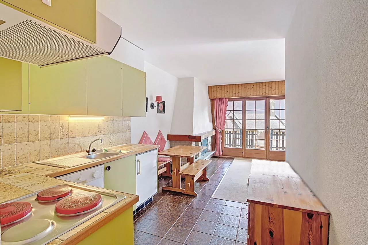 Les Marécottes - Appartement de 2.5 pièces avec grand balcon d'angle