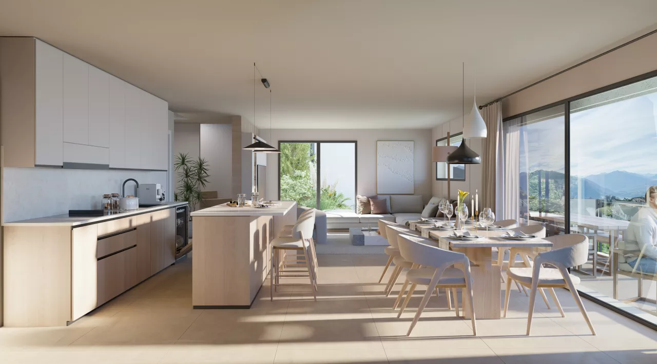 Ayent - Villa neuve de 4.5 ou 5.5 pièces avec grand balcon et jardin