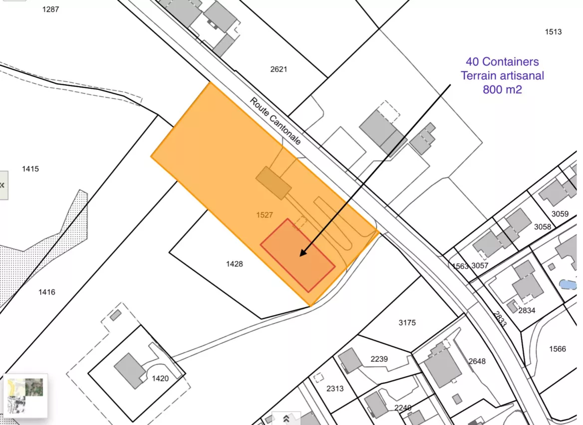 Vente AFFAIRE À SAISIR – TERRAIN ARTISANAL AVEC CONTAINERS – EXCELLENT POTENTIEL