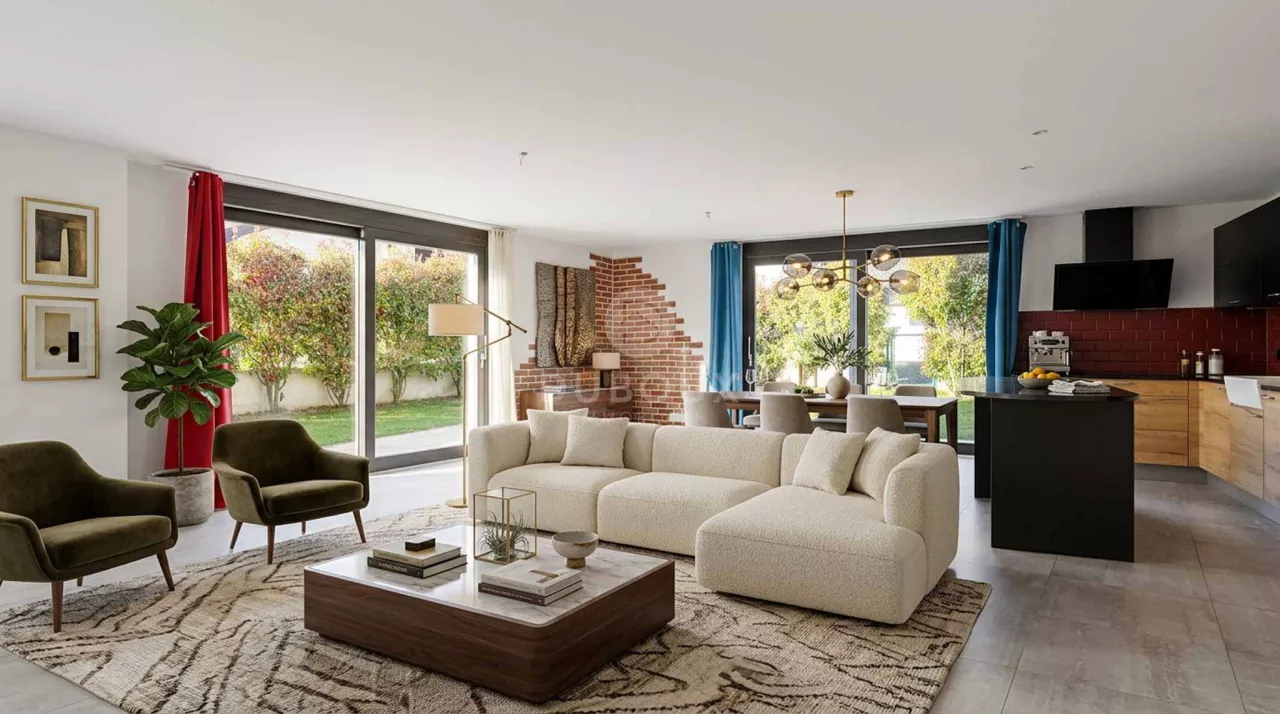 Superbe appartement de 4,5 pièces avec jardin privatif à Chessel