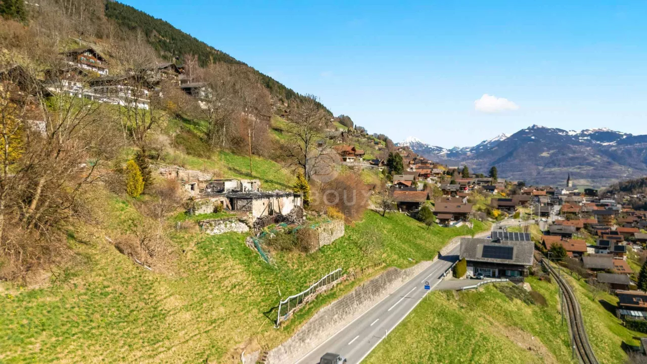 Vente Magnifique terrain à bâtir de 1'478 m2 avec vue panoramique – Troistorrents