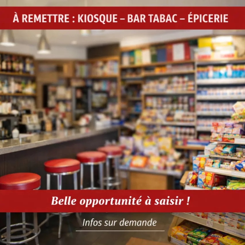 Vente À remettre : Kiosque – Bar Tabac – Épicerie