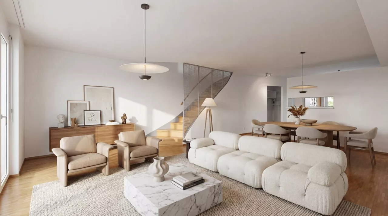 Chavornay - SPACIEUX 5.5 PIÈCES EN TRIPLEX AU CŒUR DE CHAVORNAY
