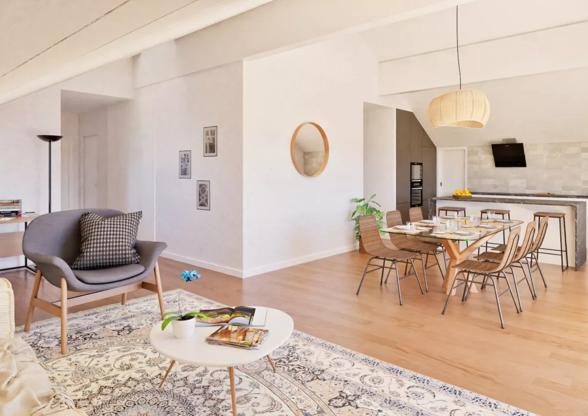 Grandson - Superbe appartement mansardé neuf de 4½ dans les combles avec balcon et vue dégagée