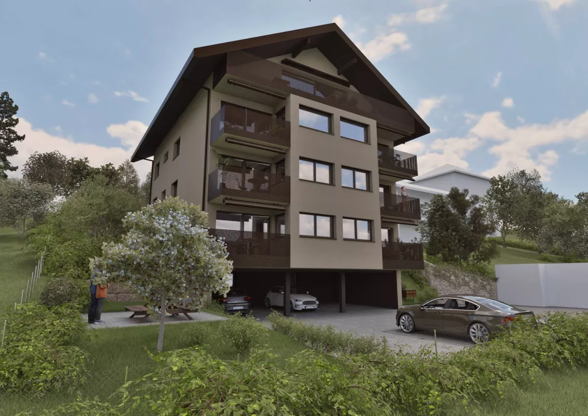 Grandson - Magnifique appartement neuf de 4½ au rez supérieur avec 2 balcons, jardin privatif et vue dégagée