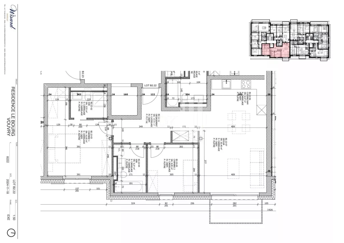 Appartement neuf de 3.5 pièces à louer à Vouvry