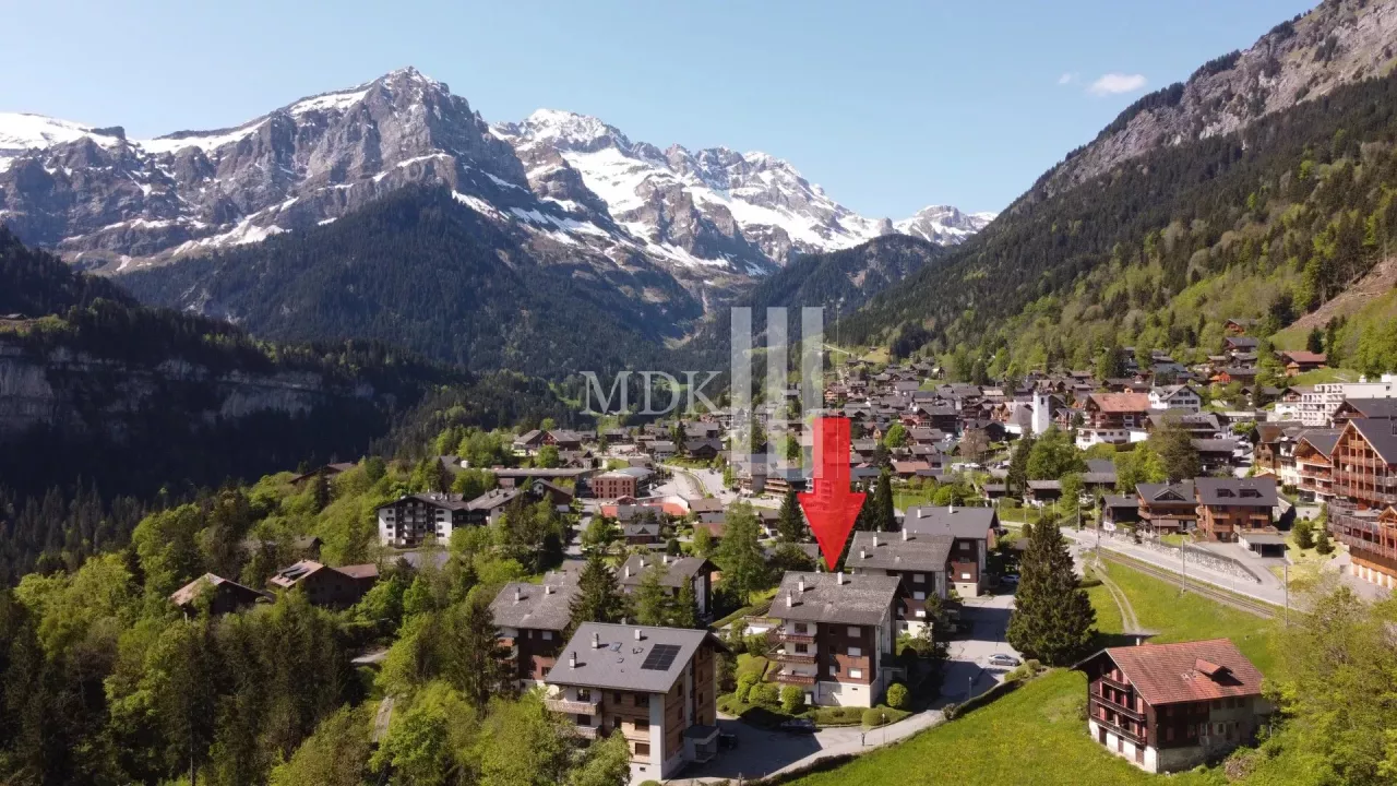 Confortable volume et magnifique vue sur les Dents du Midi