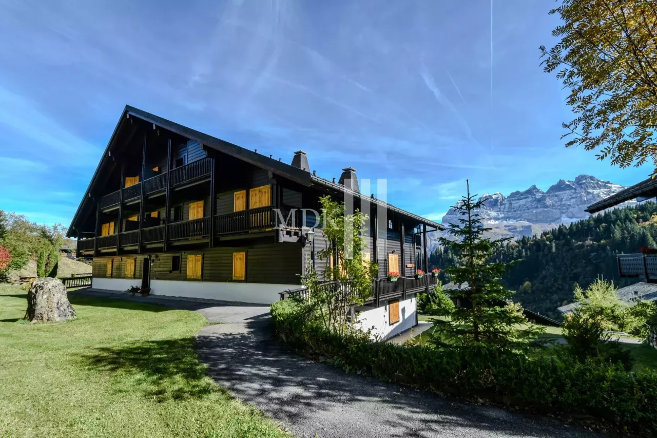 Studio ski in and out avec vue sur les Dents du Midi !