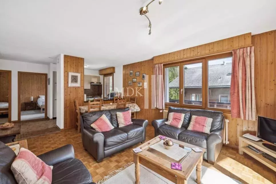 Charmant appartement meublé à louer pour la saison avec vue sur les Dents-du-Midi