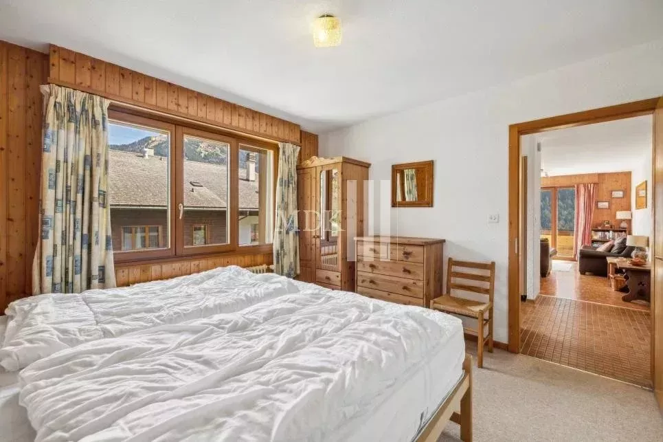 Charmant appartement meublé à louer pour la saison avec vue sur les Dents-du-Midi