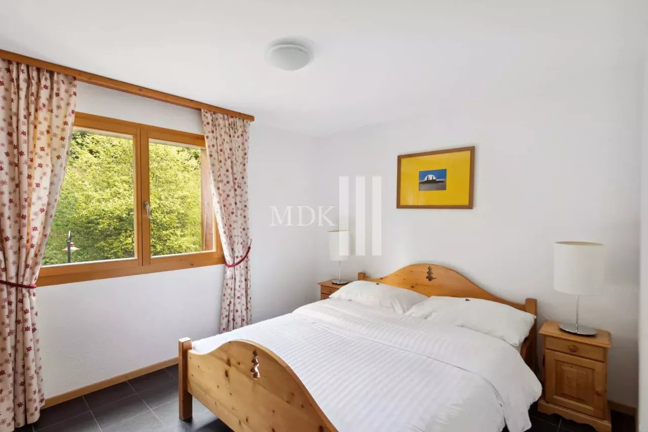 Charmant 3,5 pièces avec jardin à vendre à Val-d'Illiez !