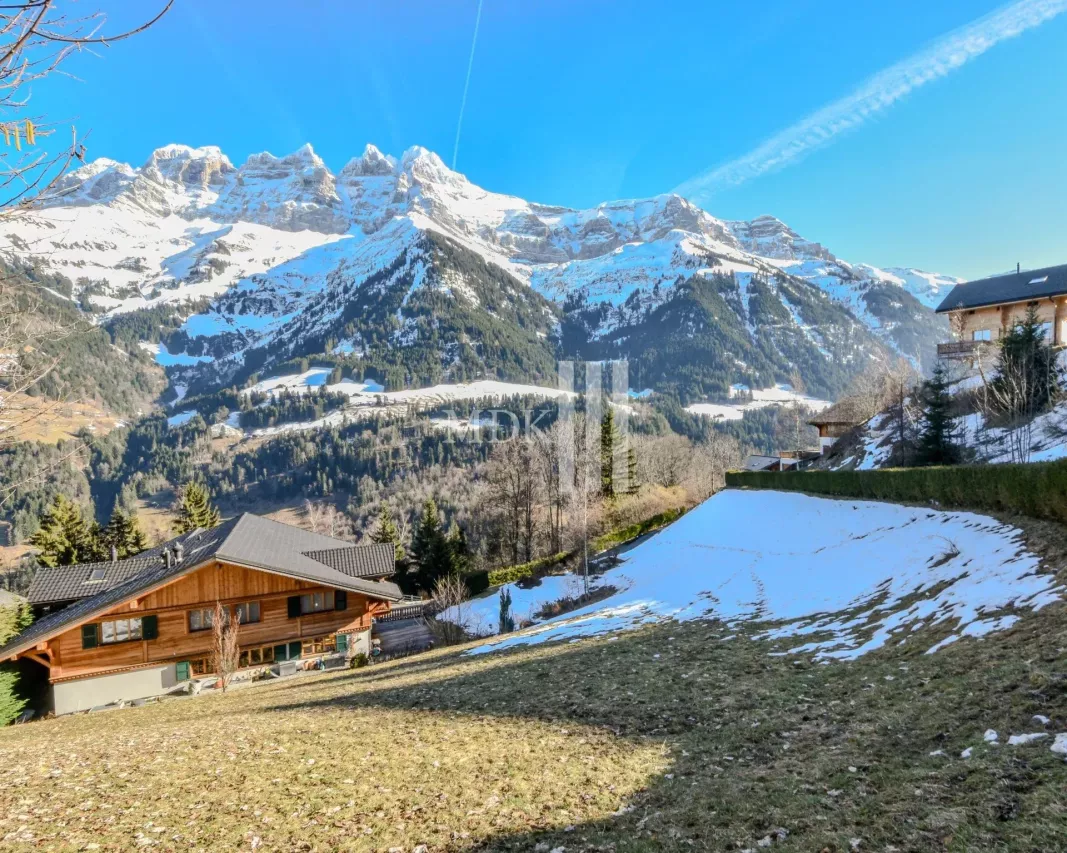 Parcelle constructible avec panorama sur les Dents du Midi