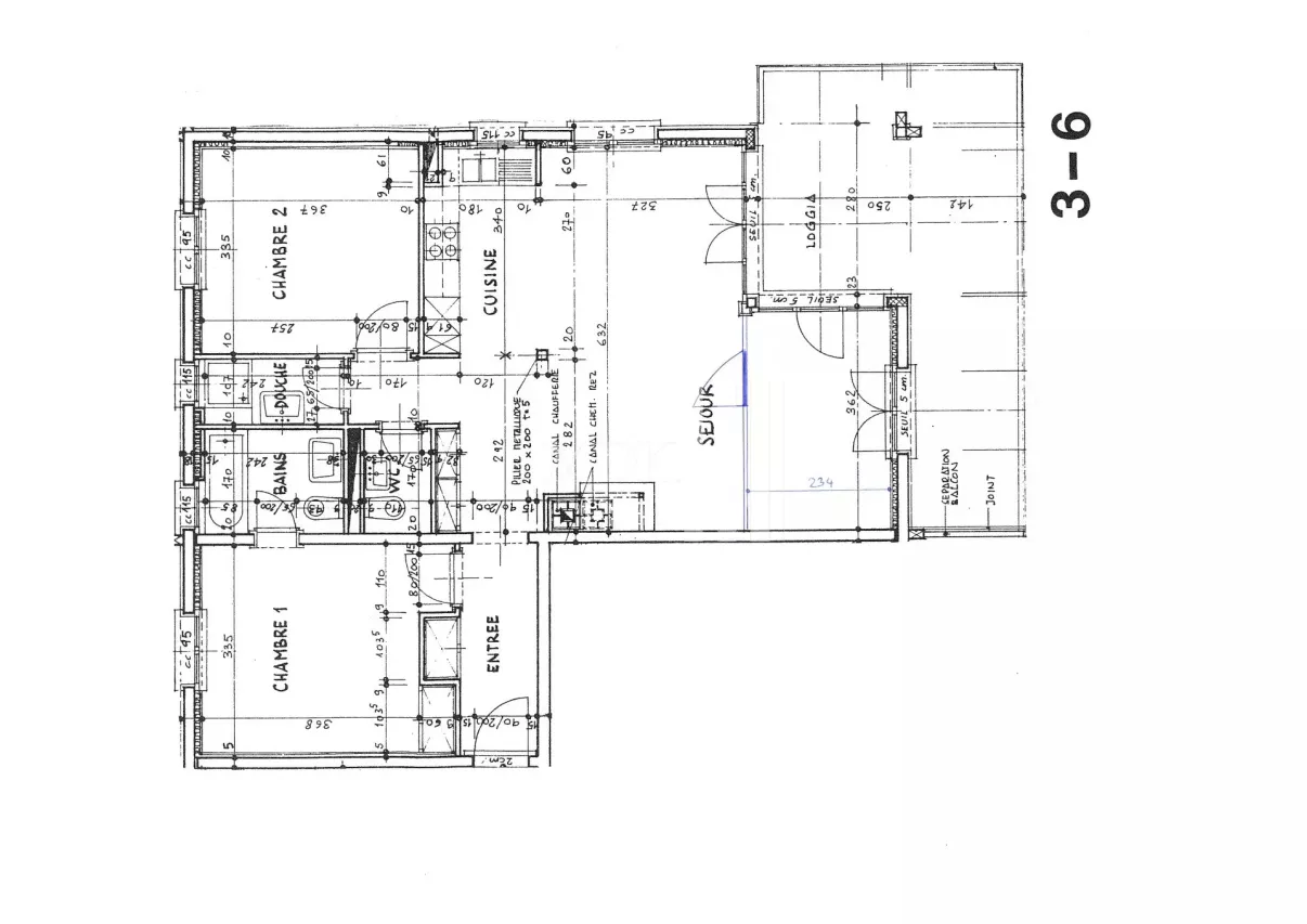 Bel appartement de 3,5 pièces (possibilité de transformation en 4,5 pièces)