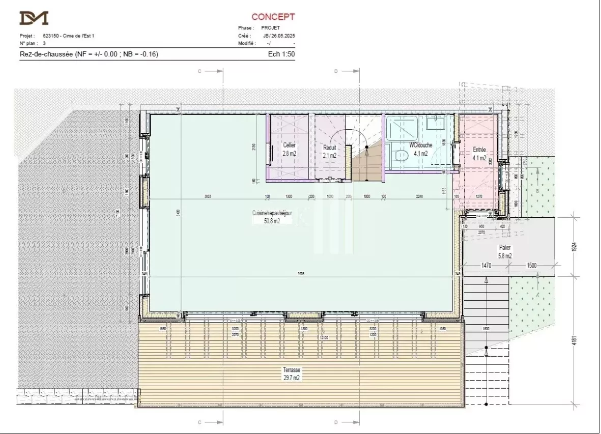 Chalet neuf avec permis de construire en vigueur