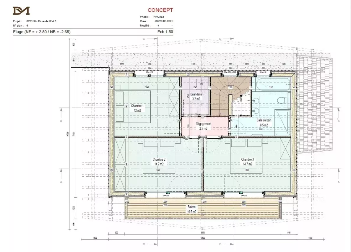 Chalet neuf avec permis de construire en vigueur