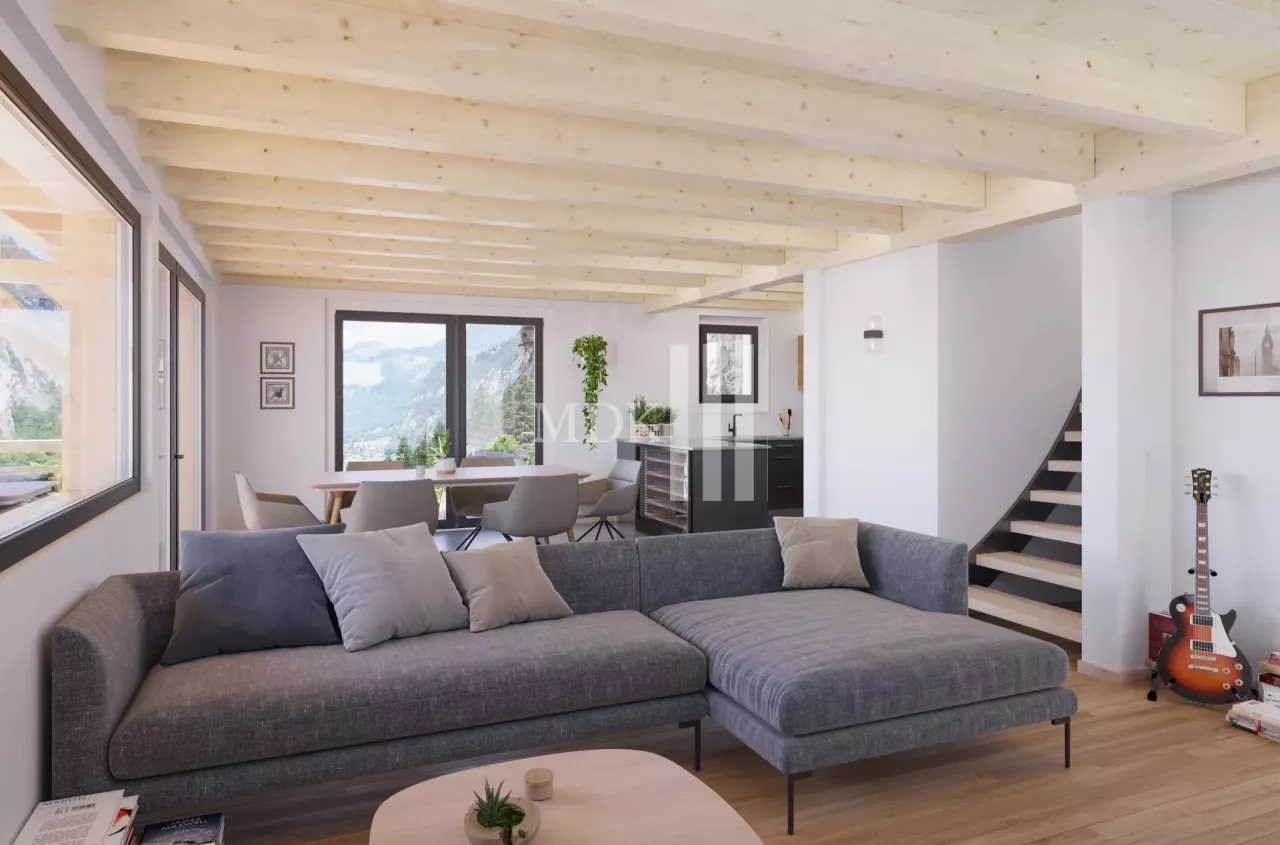Chalet neuf avec permis de construire en vigueur