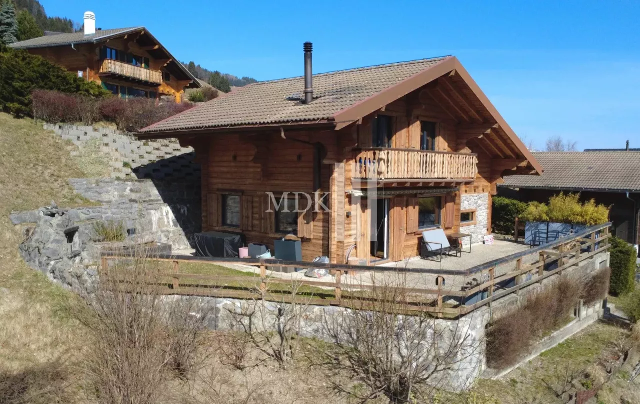 Chalet coup de coeur avec vue spectaculaire sur les Dents-du-Midi