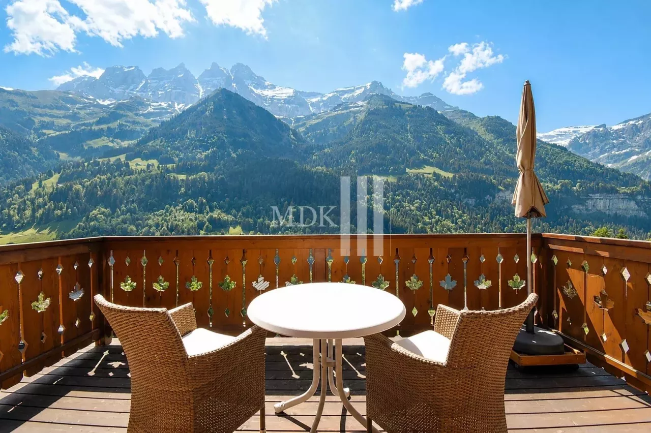 Magnifique chalet avec vue sur les Dents du Midi