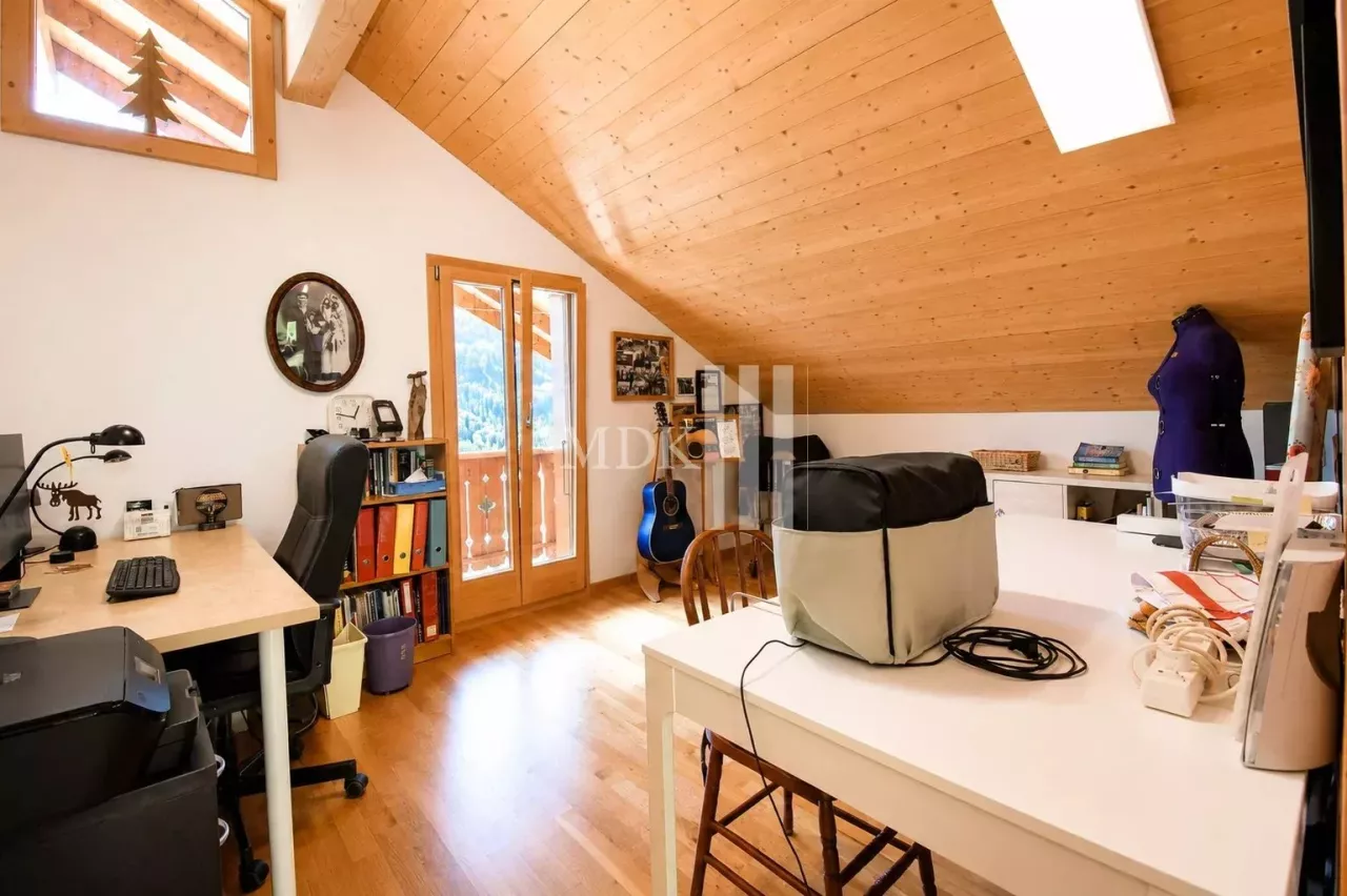 Magnifique chalet avec vue sur les Dents du Midi