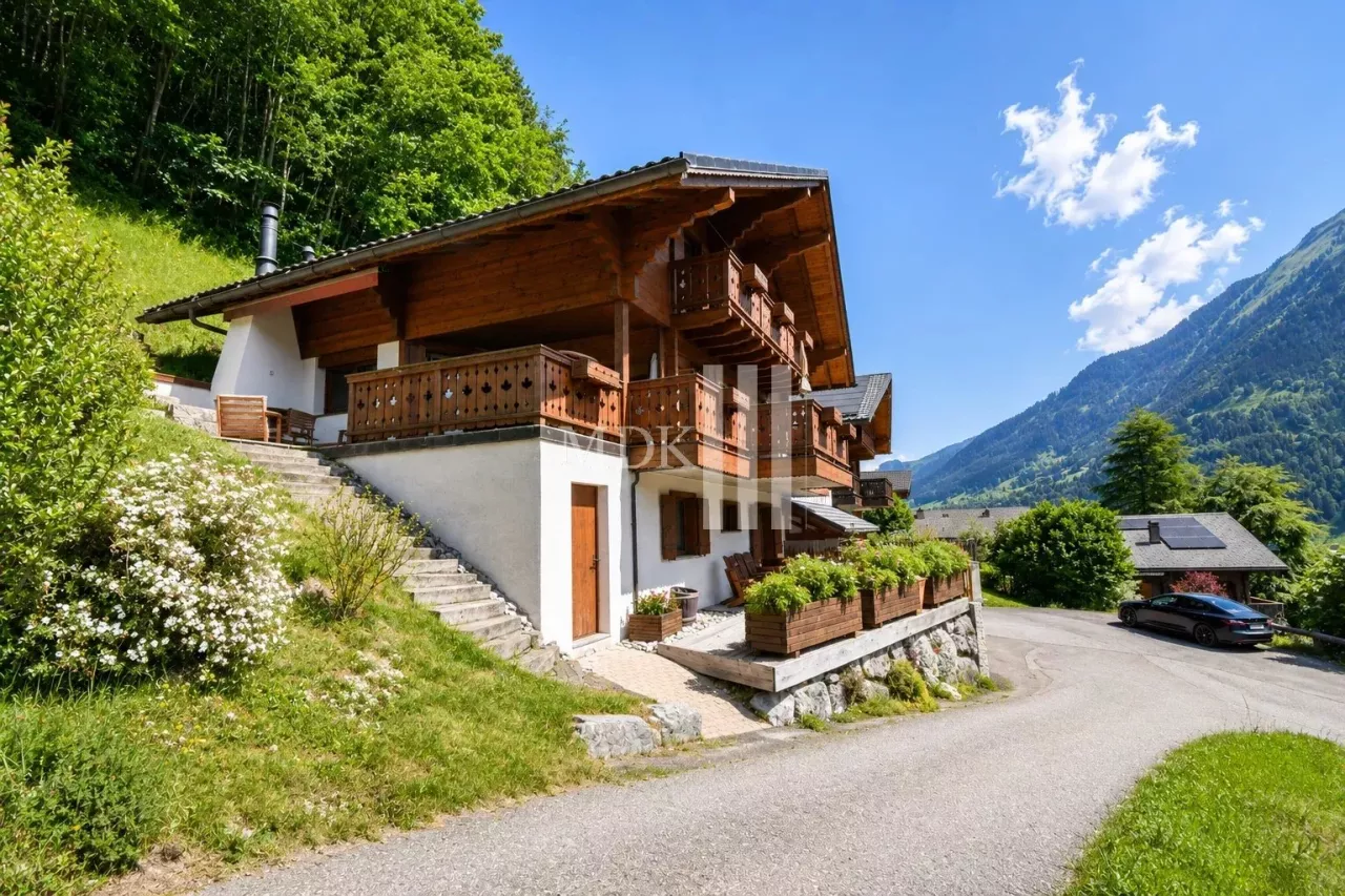 Magnifique chalet avec vue sur les Dents du Midi