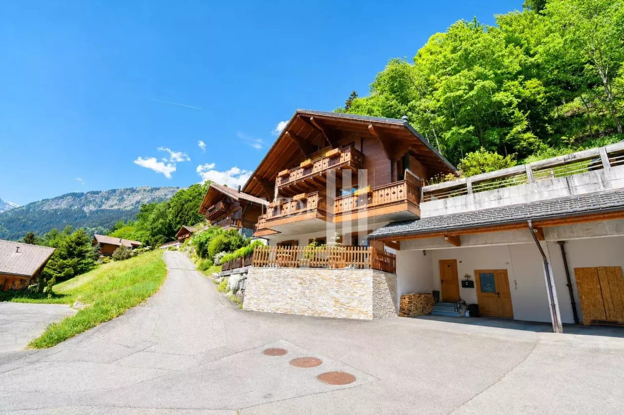 Magnifique chalet avec vue sur les Dents du Midi