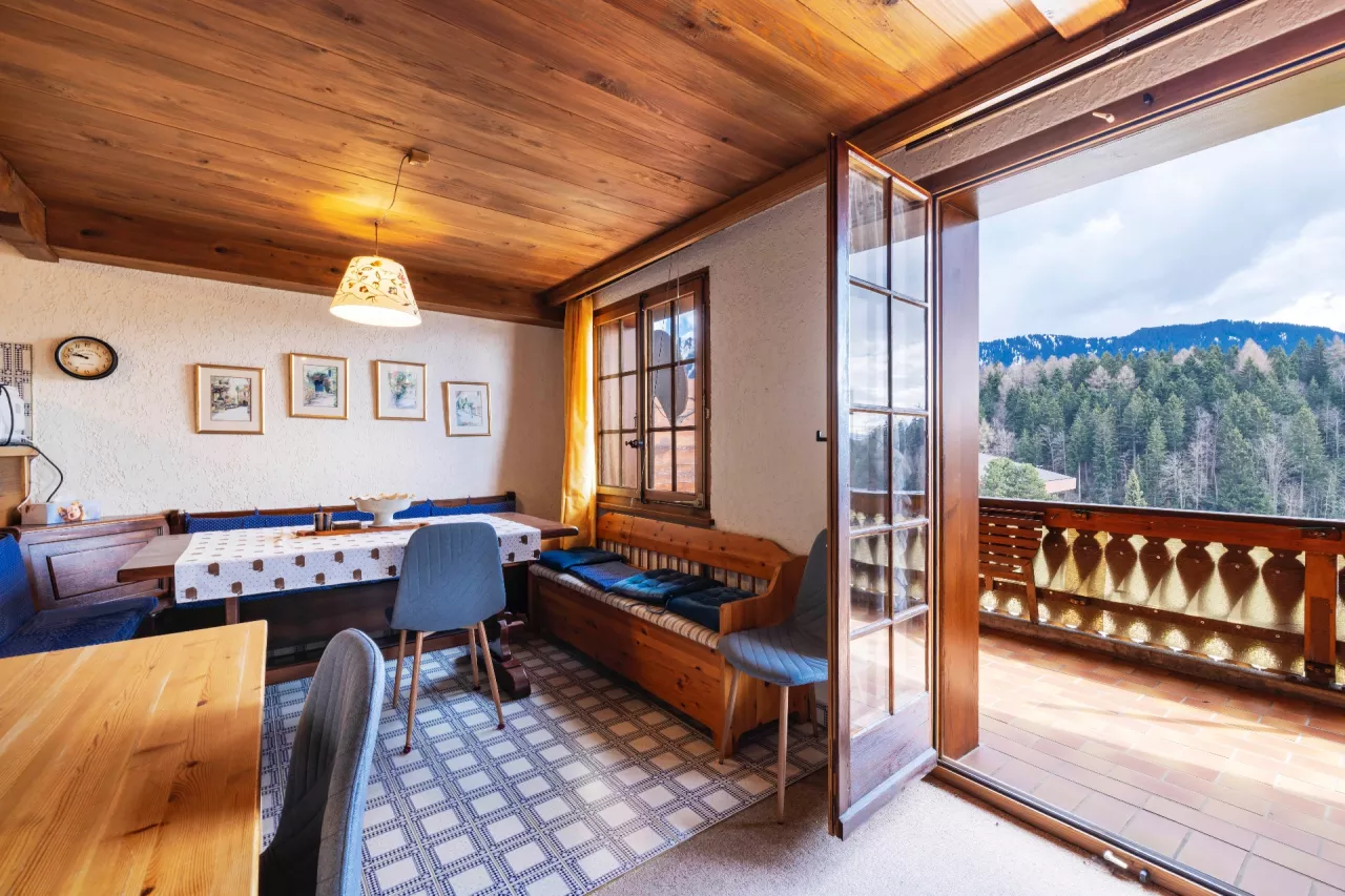Appartement duplex avec place de parc intérieure à Leysin