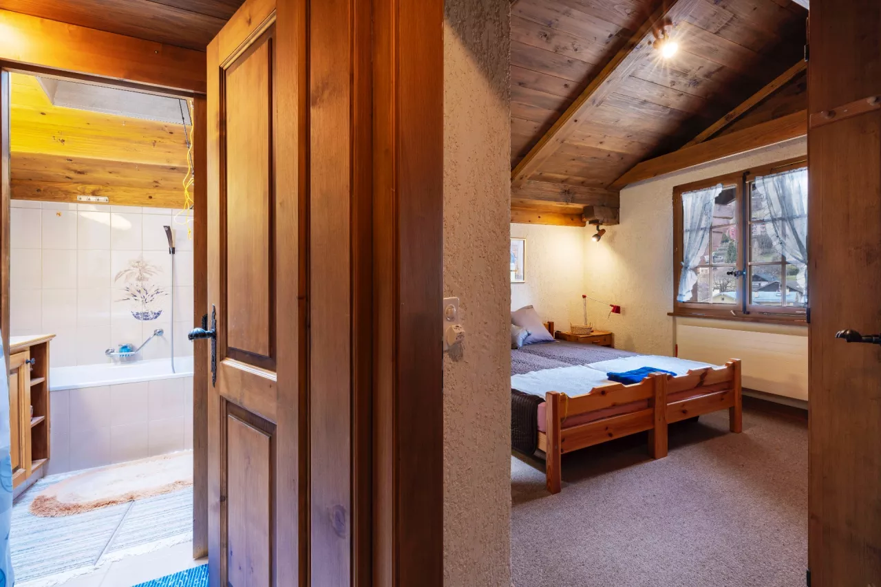 Appartement duplex avec place de parc intérieure à Leysin