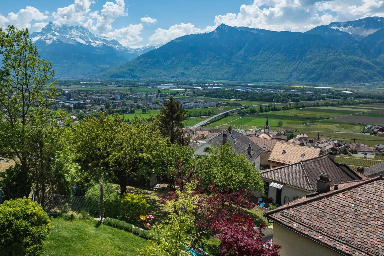 Maison villageoise contiguë de 3.5 pièces à Yvorne