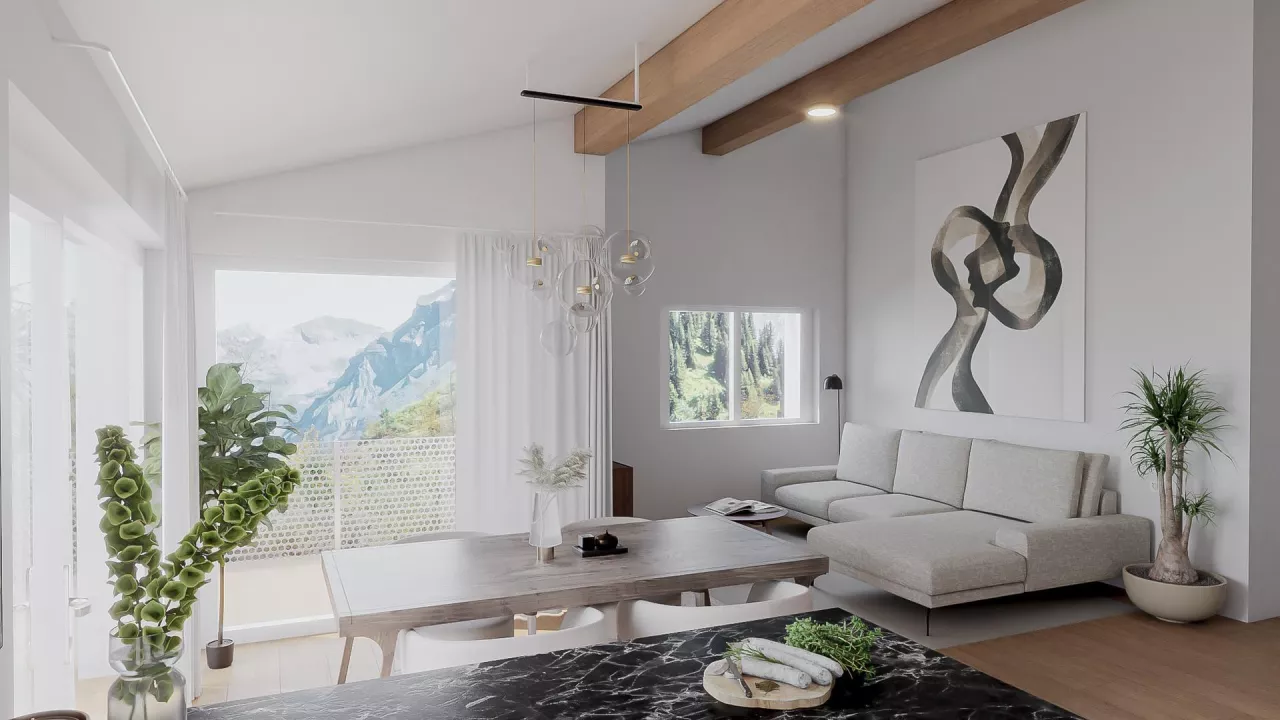 Nouvelle promotion - Résidence de 4 appartements en PPE à Collombey village