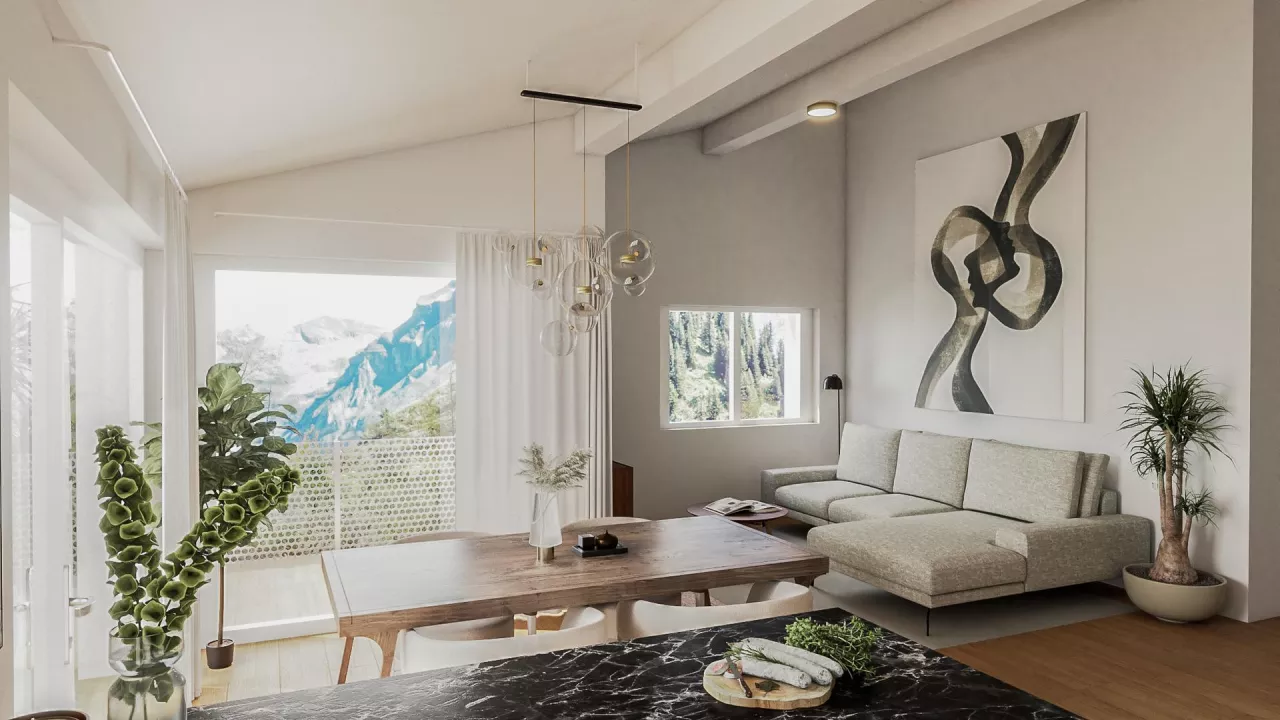 Nouvelle promotion - Résidence de 4 appartements en PPE à Collombey village