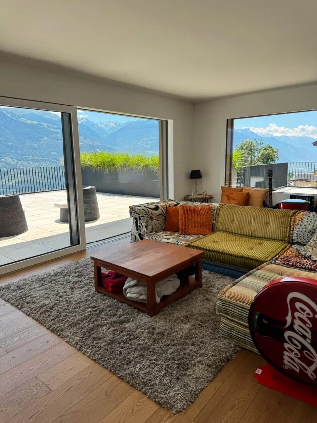 À vendre à Savièse ? Appartement d'exception avec vue panoramique et magnifiques terrasses