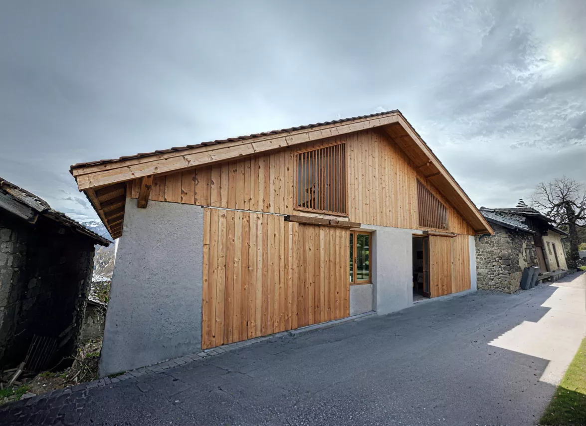 Projet de rénovation d'une magnifique grange à Crans-Montana