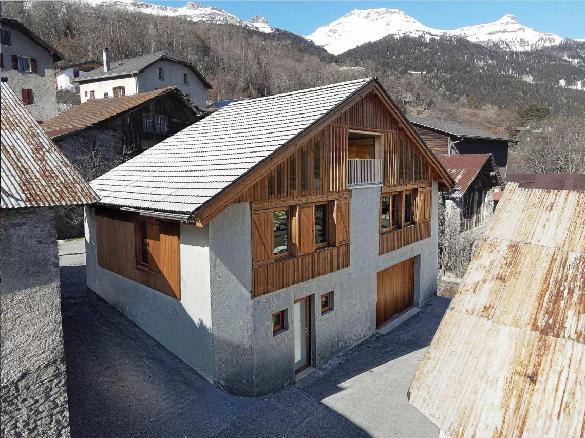 Projet de rénovation d'une magnifique grange à Crans-Montana