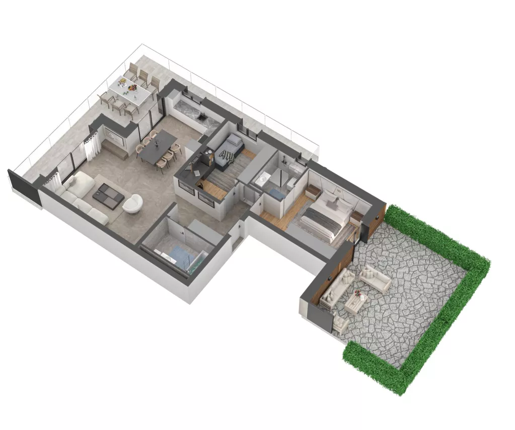 Appartement 3.5 pièces neuf avec terrasse et jardin privatif à Crans-Montana