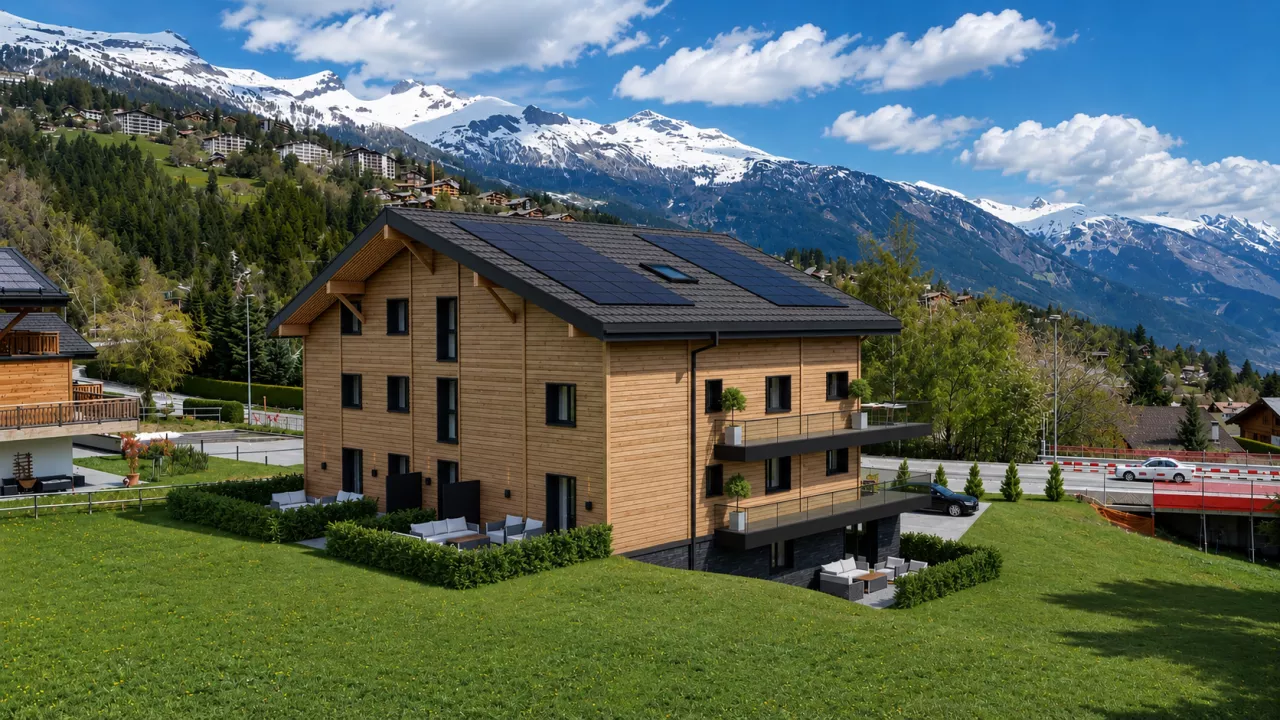 Magnifique appartement neuf de 4.5 pièces avec terrasse à Crans-Montana