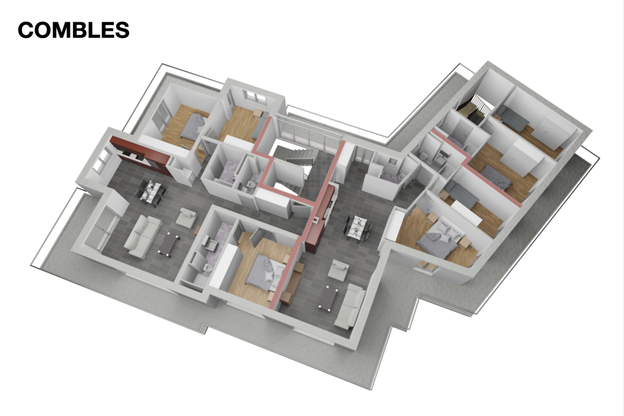 Spacieux duplex 3.5 pièces au 2ème étage d'une nouvelle promotion à Granois, Savièse.